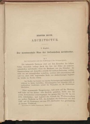 Erstes Buch. Architectur.