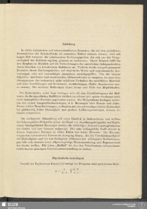 Physikalische Grundlagen