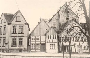 Wall, Ensemble von Häusern. Detmold. die Häuser wurden 1959 abgerissen
