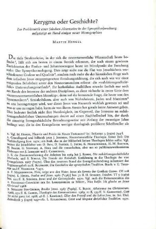 323-336 Kerygma oder Geschichte?
