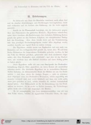II. Erörterungen