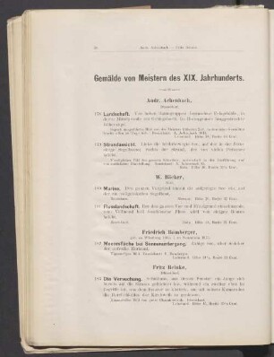 Gemälde von Meistern des XIX. Jahrhunderts