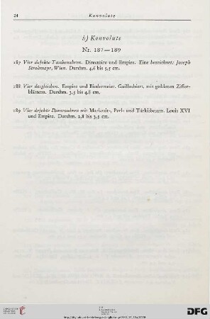Konvolute (Nr. 187-189)