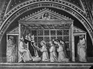 Kapellenausmalung — Szenen der Franziskuslegende — Bestätigung der Ordensregel