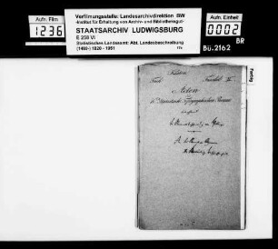 Aufsätze und Notizen zur natürlichen Beschaffenheit des Oberamtsbezirks