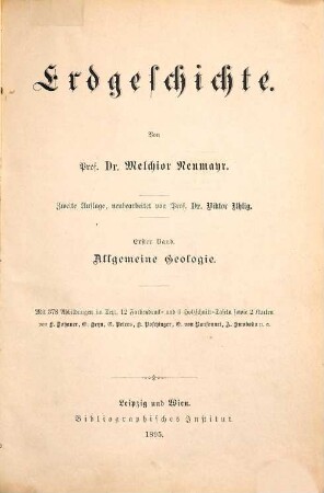 Erdgeschichte, 1. Allgemeine Geologie