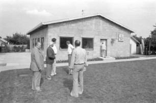 Kleingartenverein Kohlplattenschlag. Richtfest für das neue Vereinsheim