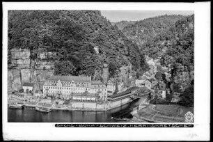 Blick auf Rathen mit Gamrig