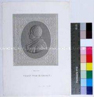 Reliefporträt des Generalfeldwachmeisters und Direktors der Militärakademie von Wiener Neustadt Franz Graf von Kinsky