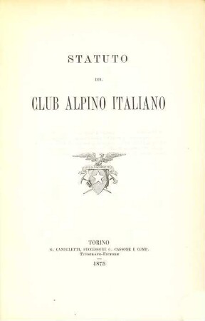 Statuto del Club Alpino Italiano