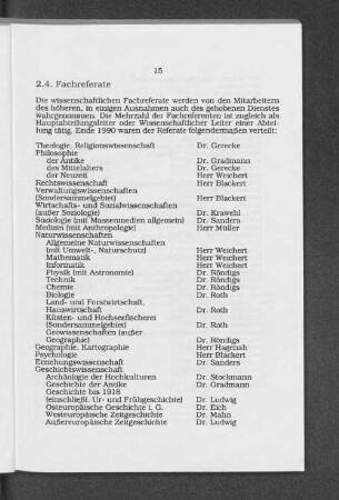 2.4. Fachreferate