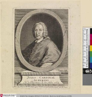 Jules Cardinal Alberoni [Giulio Alberoni]