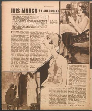 Iris Marga en anécdotas