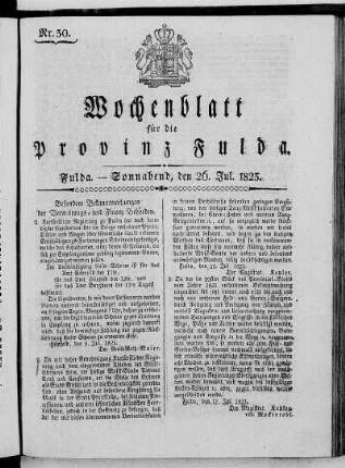 Nr. 30, Ausgabe vom 26. Juli 1823