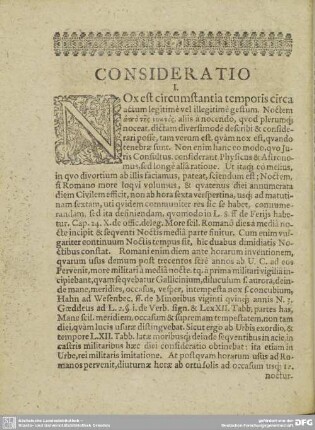 CONSIDERATIO