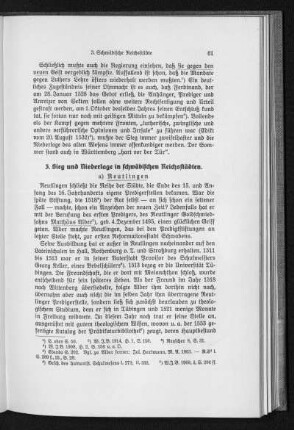 3. Sieg und Niederlage in schwäbischen Reichsstädten.