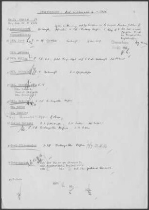 Bad Liebenzell mit Beinberg, Maisenbach-Zainen und Unterlengenhardt: Pfarrberichte 1. Pfarramt 1955