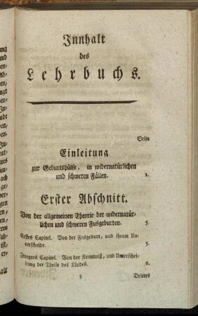 Innhalt des Lehrbuchs.