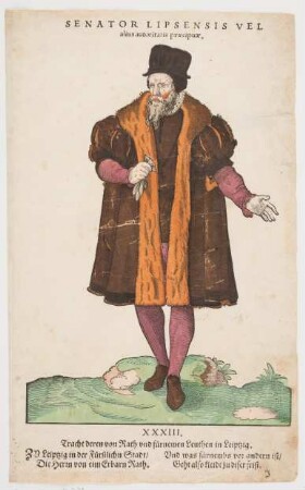 Tracht eines Leipziger Ratsherren