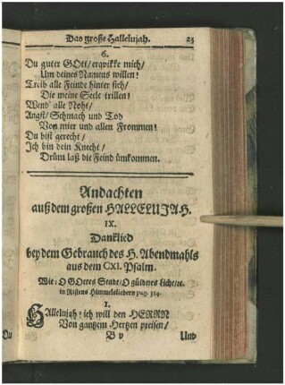 Andachten auß dem großen HALLELUJAH.