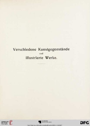 Verschiedene Kunstgegenstände und illustrierte Werke (Nr. 22-66)
