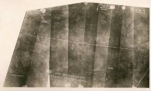 Foto von alten "Somme-Stellungen" zwischen Amiens und St. Quentin (Luftbild)