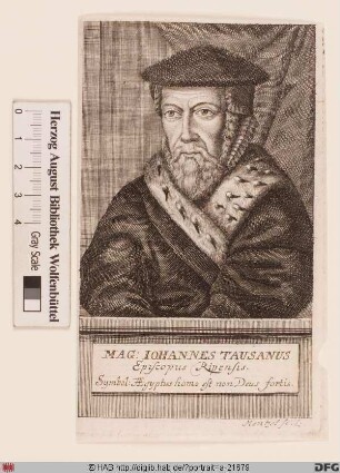Bildnis Hans Tausen (Tavsen), (lat. Johannes Tausanus)