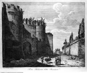 Vedute delle porte e mura di Roma - Porta Pinciana