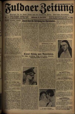 Ausgabe vom Mittwoch, den 11. Juni 1930.