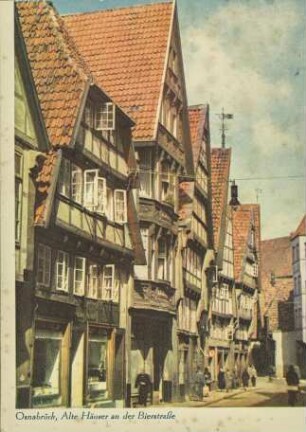 Osnabrück, Alte Häuser an der Bierstraße
