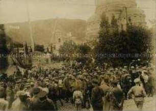 In Tiflis stationierte deutsche Truppen zur Unterstützung der georgischen Nationalisten