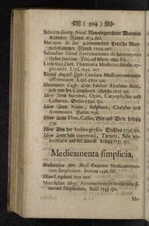 Medicamenta simplicia.