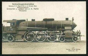 Schnellzuglokomotive Gattung IV f. Type 2-C-1. d. Grossh. Bad. Staatseisenbahnen