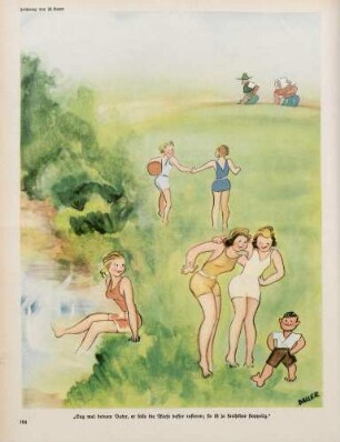 "Sag mal deinem Vater, er solle die Wiese besser rasieren"