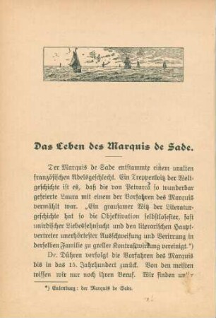 Das Leben des Marquis de Sade