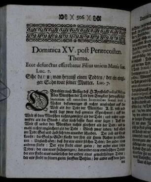 Dominica XV. post Pentecosten. - Dominica XVII. post Pentecosten.