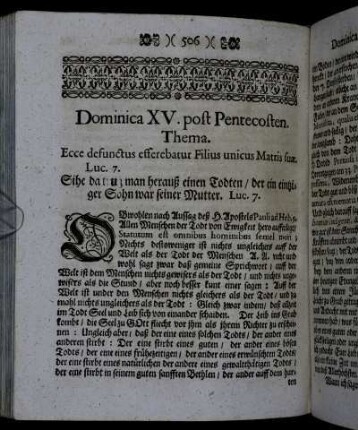 Dominica XV. post Pentecosten. - Dominica XVII. post Pentecosten.