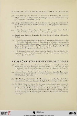 5. Kostüme, Strassentypen, Originale (Nr. 378-386)