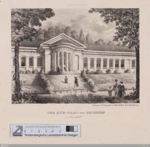 Stuttgart, Der Kur-Saal und Brunnen in Cannstatt