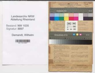 Entnazifizierung Wilhelm Demandt , geb. 09.10.1883 (Buchhalter)