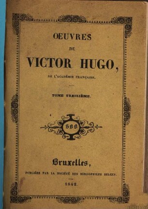 Oeuvres de Victor Hugo, XIII