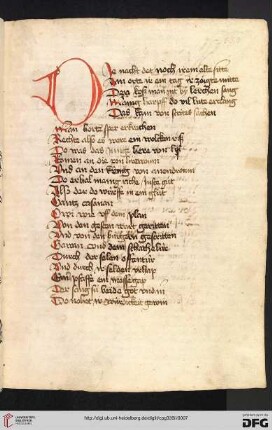 Anfang des zweiten Bandes (378, 5): Die nacht det noch irem alte sitte...