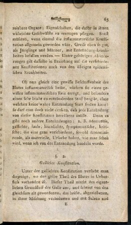 65-75, §. 2. Gallichte Konstitution. - §. 5. Fortdauernde Konstitutionen.