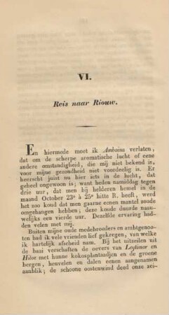 VI. Reis naar Riouw