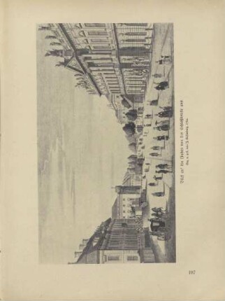Blick auf die Linden von der Schloßbrücke aus