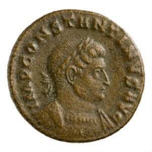 Münze, Follis, Aes 3, 316 n. Chr.