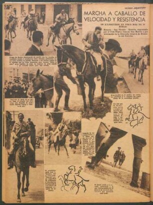 Marcha a caballo de velocidad y resistencia [Fotografías]
