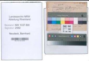 Entnazifizierung Bernhard Neudeck , geb. 30.09.1891 (Rektor)