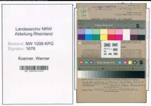 Entnazifizierung Werner Koerner , geb. 12.02.1912 (Kaufm.Angestellter)