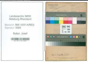 Entnazifizierung Josef Bottor , geb. 08.02.1911 (Rechtsanwalt)